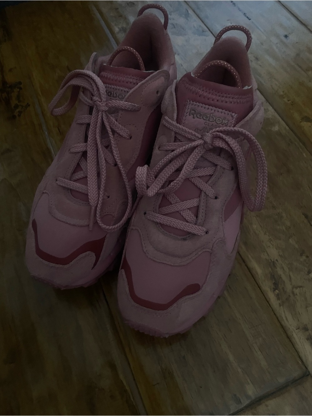 Reebok Dusty Pink Chunky Trail Style Sneakers Size 8 1/2